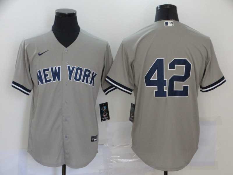 Yankees 42 Mariano Rivera Gray Nike Cool Base Jersey,We sell and wholesale Yankees 42 Mariano Rivera Gray Nike Cool Base Jersey on line form chian!